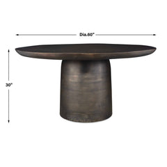 Madrone Dark Bronze Golden Outdoor Dining Table - Ornate Home