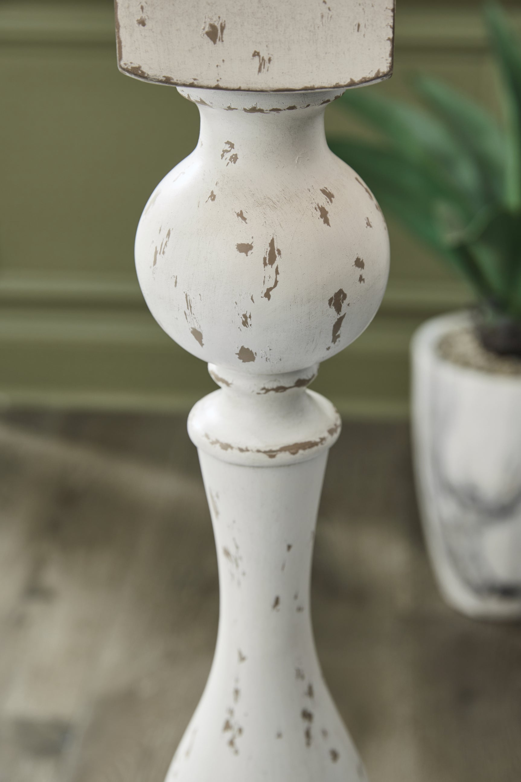 Madsbrook Antique White Poly Floor Lamp - Ornate Home
