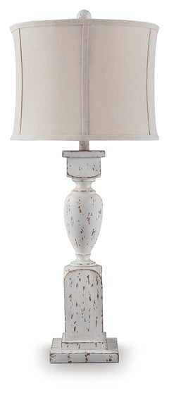 Madsbrook Antique White Poly Table Lamp - Ornate Home