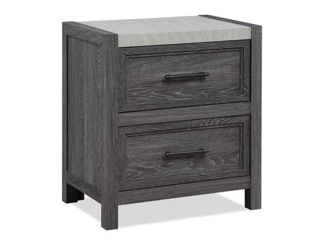 Madsen Gray Nightstand - Ornate Home