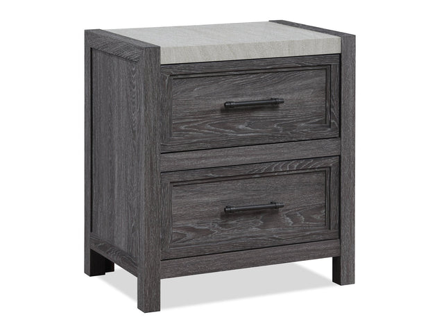 Madsen Gray Nightstand - Ornate Home