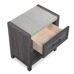 Madsen Gray Nightstand - Ornate Home