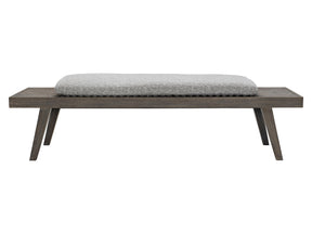Madura Smoked Truffle/Light Grey Outdoor Bench - Ornate Home