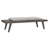 Madura Smoked Truffle/Light Grey Outdoor Bench - Ornate Home