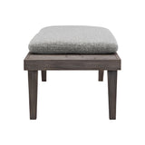 Madura Smoked Truffle/Light Grey Outdoor Bench - Ornate Home