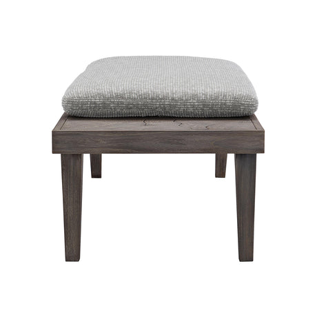 Madura Smoked Truffle/Light Grey Outdoor Bench - Ornate Home