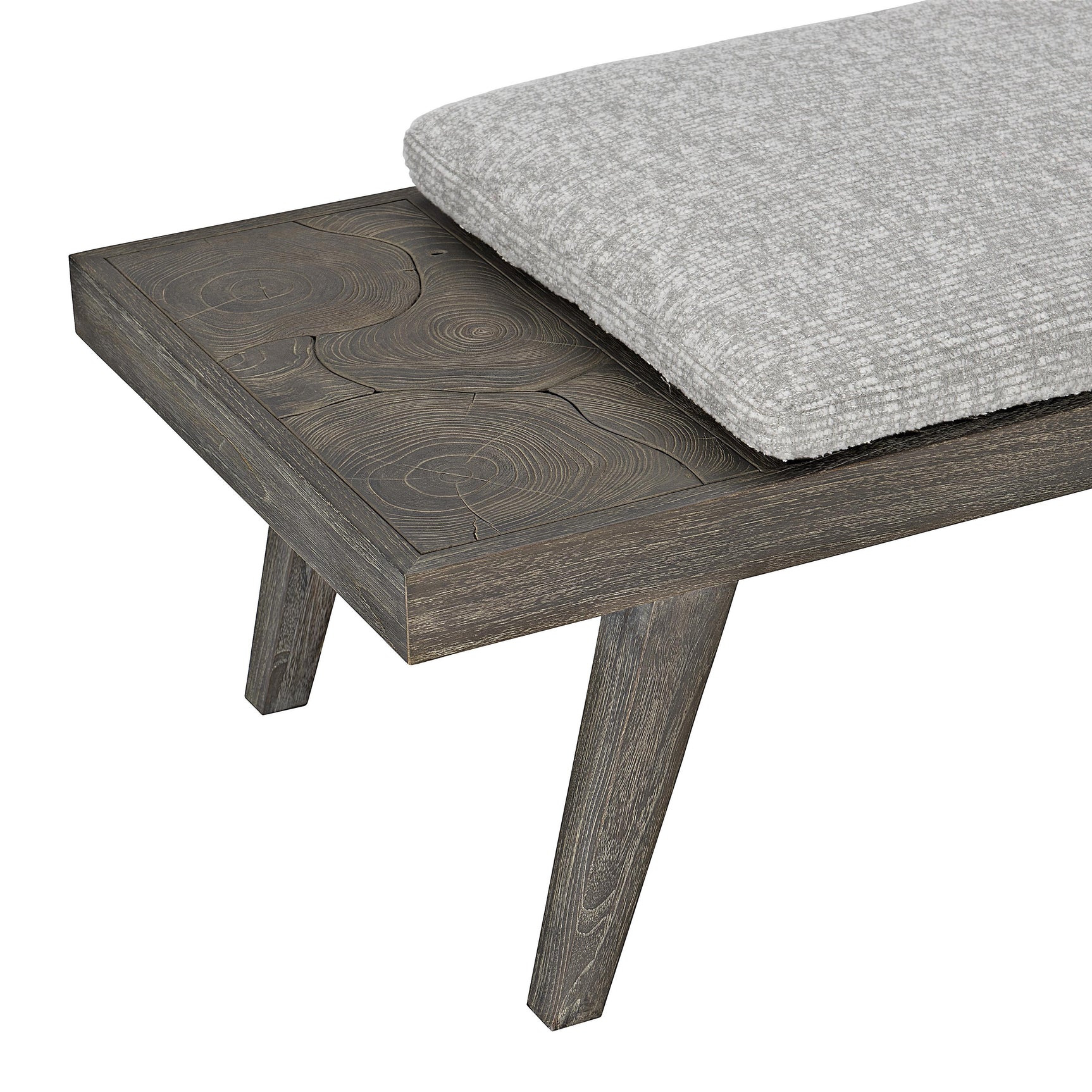Madura Smoked Truffle/Light Grey Outdoor Bench - Ornate Home