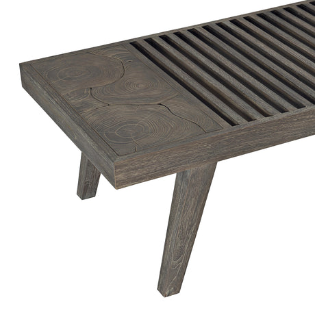 Madura Smoked Truffle Outdoor Bench - Ornate Home