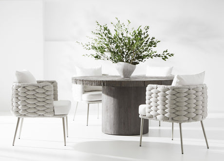 Madura Smoked Truffle Outdoor Dining Table - Ornate Home