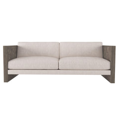 Madura Smoked Truffle/White/Cream Outdoor Sofa - Ornate Home