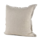 Mae Beige 20x20 Fabric Pillow Cover - Ornate Home