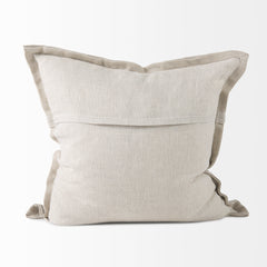 Mae Beige 20x20 Fabric Pillow Cover - Ornate Home