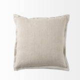 Mae Beige 20x20 Fabric Pillow Cover - Ornate Home