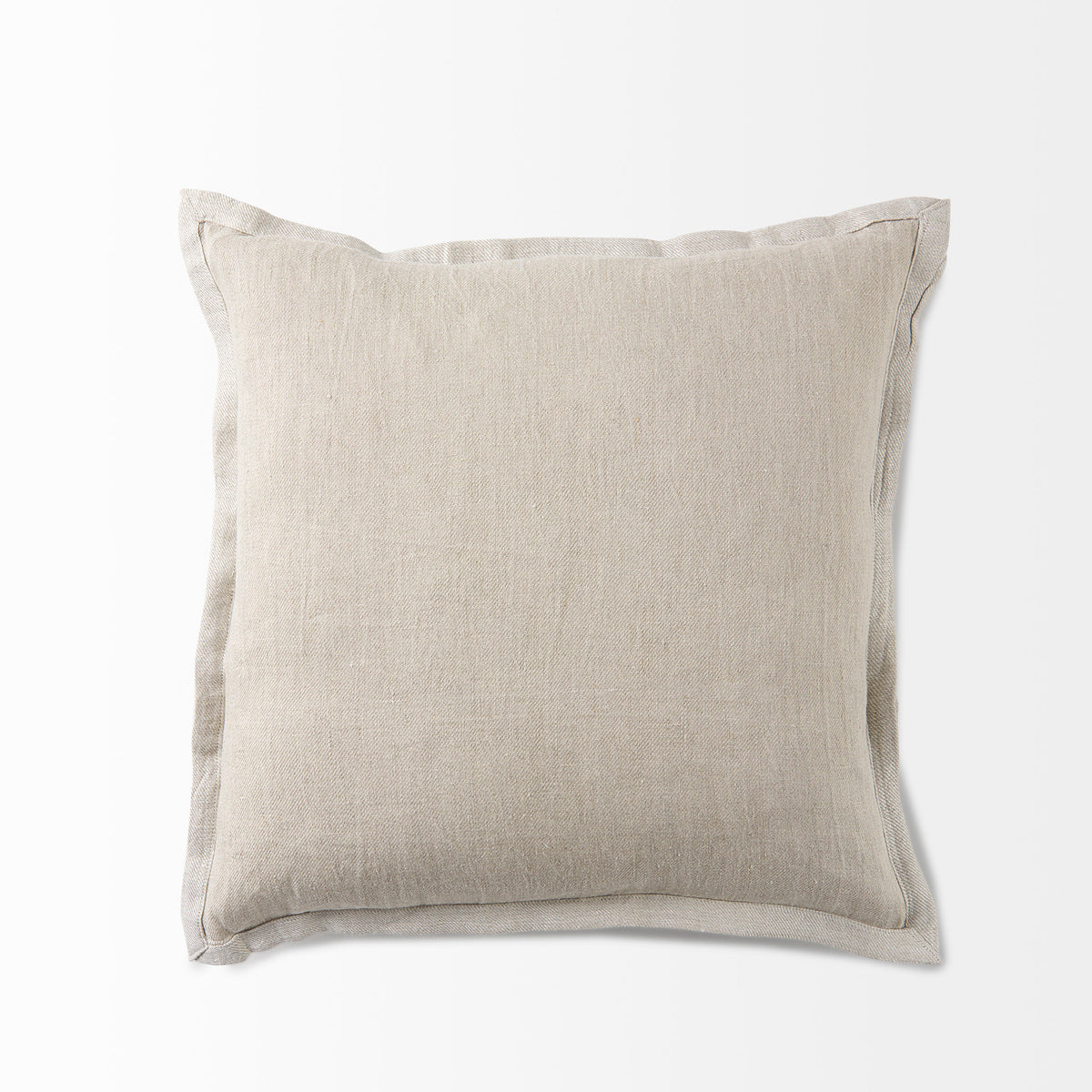 Mae Beige 20x20 Fabric Pillow Cover - Ornate Home