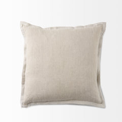 Mae Beige 20x20 Fabric Pillow Cover - Ornate Home