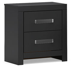 Maeling Black Queen Panel Bed, Dresser, Mirror and Nightstand - Ornate Home