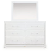 Maeling White Dresser and Mirror (Online Special Price) - Ornate Home