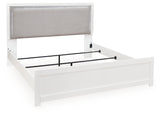 Maeling White King Upholstered Panel Bed (Online Special Price) - Ornate Home