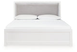 Maeling White King Upholstered Panel Bed (Online Special Price) - Ornate Home