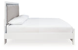 Maeling White King Upholstered Panel Bed (Online Special Price) - Ornate Home