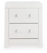 Maeling White Queen Upholstered Panel Bed, Dresser and Nightstand - Ornate Home