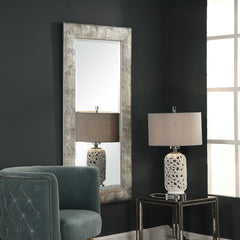Maeona Metallic Silver Mirror - Ornate Home