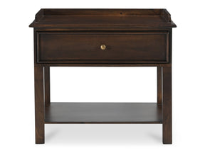 Maeve Dark Brown Nightstand - Ornate Home