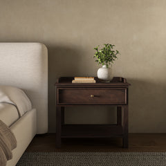 Maeve Dark Brown Nightstand - Ornate Home