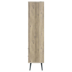 Maeve Distressed Pine 70-inch 3-shelf Bookcase with Drawers - Ornate Home