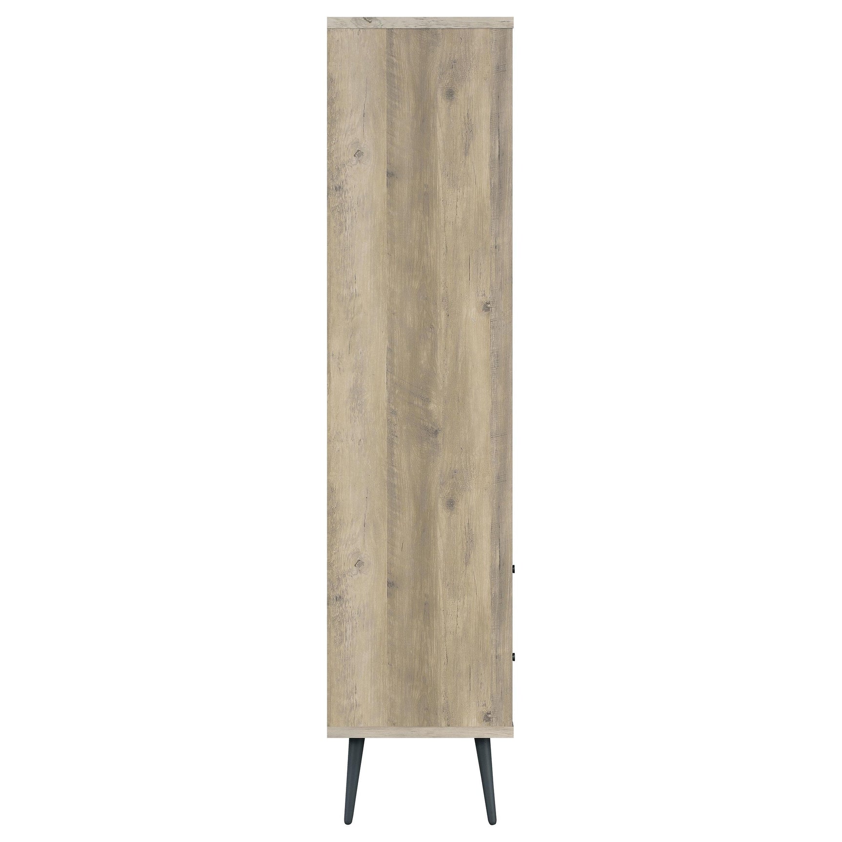 Maeve Distressed Pine 70-inch 3-shelf Bookcase with Drawers - Ornate Home