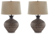Magan Antique Bronze Table Lamp (Set of 2) (Online Special Price) - Ornate Home