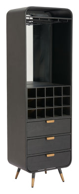 Magara Black Bar Cabinet
