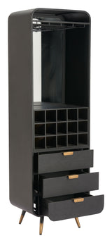 Magara Black Bar Cabinet