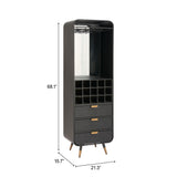 Magara Black Bar Cabinet