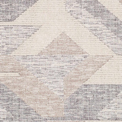 Magazine Geometric High/Low Pile Rug with Tassels - Clearance - Ornate Home
