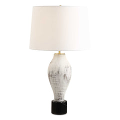 Magdaline Brown/White Rustic Table Lamp - Ornate Home
