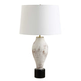 Magdaline Brown/White Rustic Table Lamp - Ornate Home