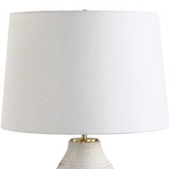 Magdaline Brown/White Rustic Table Lamp - Ornate Home