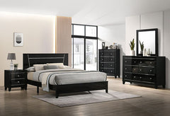 Magdeburg Black Cal.King Bed - Ornate Home