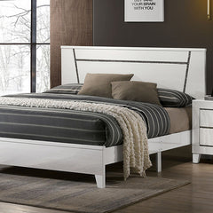 Magdeburg White Cal.King Bed - Ornate Home