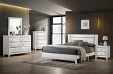 Magdeburg White Cal.King Bed - Ornate Home