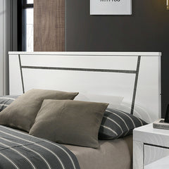 Magdeburg White Cal.King Bed - Ornate Home