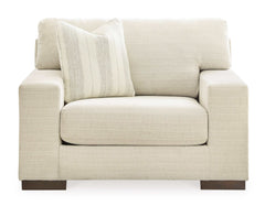 Maggie Birch Oversized Chair & Ottoman Set - Ornate Home