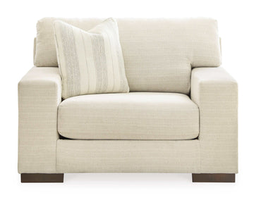 Maggie Birch Oversized Chair & Ottoman Set - Ornate Home