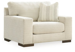 Maggie Birch Oversized Chair and Ottoman - Ornate Home