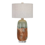 Maggie Brown/Gray Ceramic Table Lamp - Ornate Home