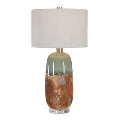 Maggie Brown/Gray Ceramic Table Lamp - Ornate Home