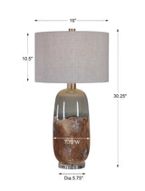 Maggie Brown/Gray Ceramic Table Lamp - Ornate Home