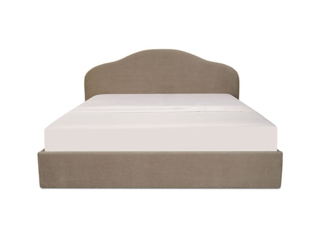 Maggie Taupe King Storage Bed - Ornate Home
