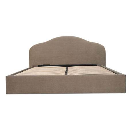 Maggie Taupe King Storage Bed - Ornate Home